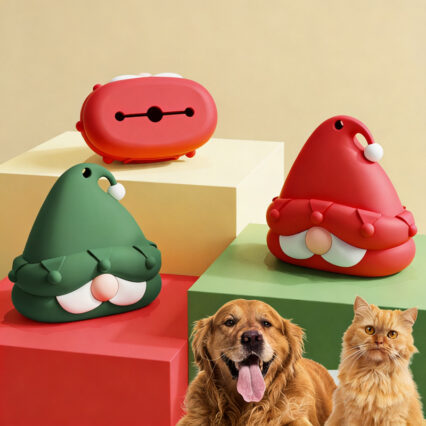 Santa Claus-Themed Pet Waste Bag Dispenser