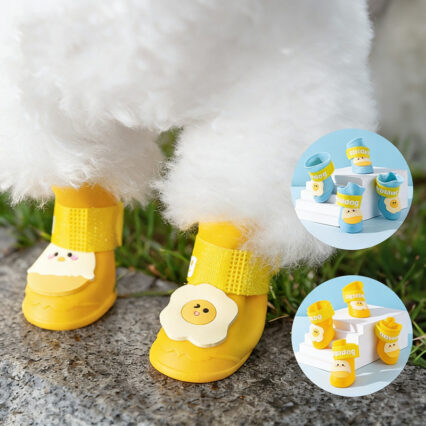 Wear-Resistant Non-Slip Silicone Pet Rain Shoes