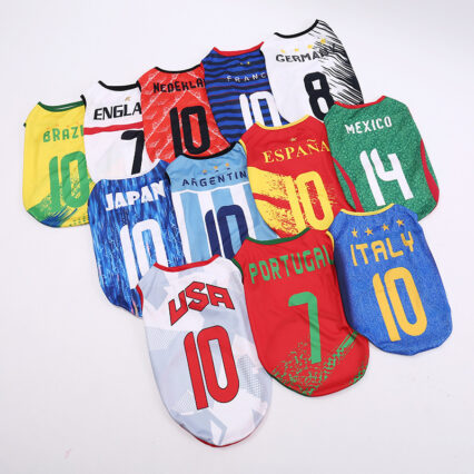 Summer Thin Soccer Team Dog Vest