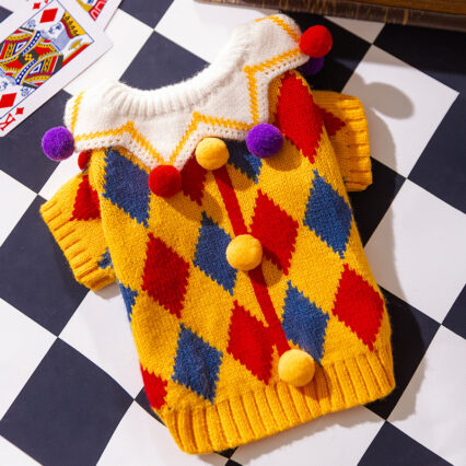 Circus Knitted Yarn Pet Dog Clothes