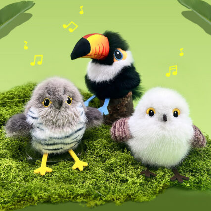 Flapping Sound-Emitting Bird Cat Toy