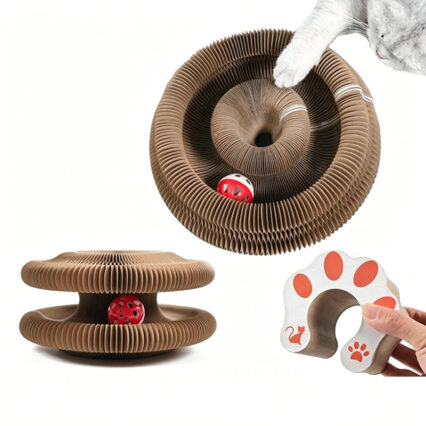 Corrugated Cardboard Accordion Cat Scratching Board