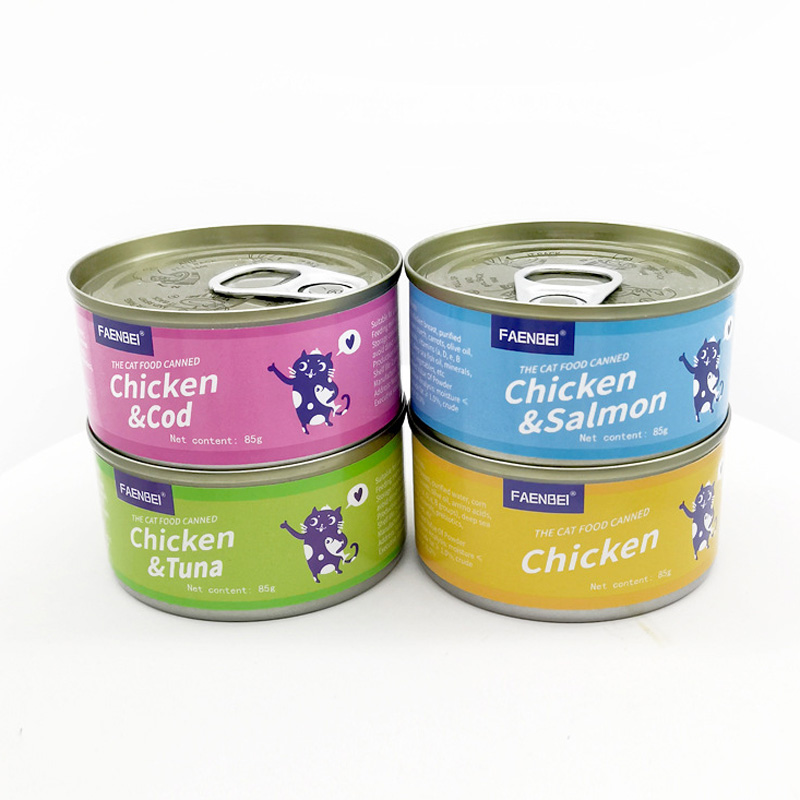 FAENBEI 85g Pet Snacks Canned Chicken Food
