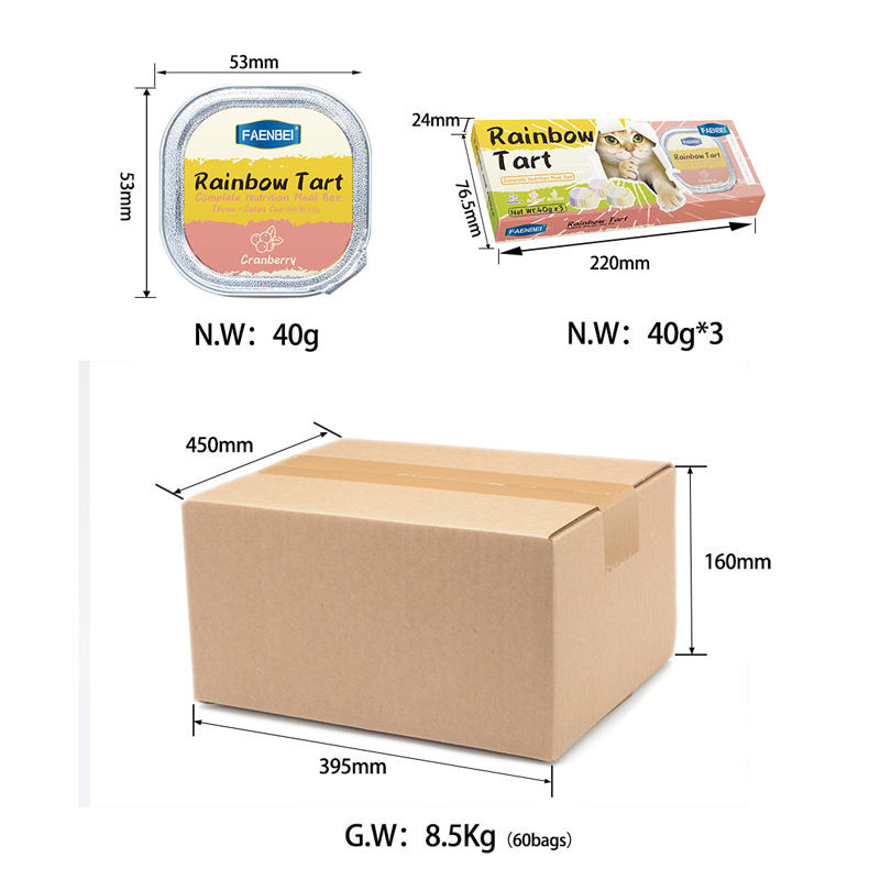 FAENBEI Rainbow Tart Complete Nutrition Meal Box