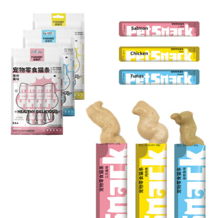 FAENBEI Salmon Flavor Pet Snack Cat Strip