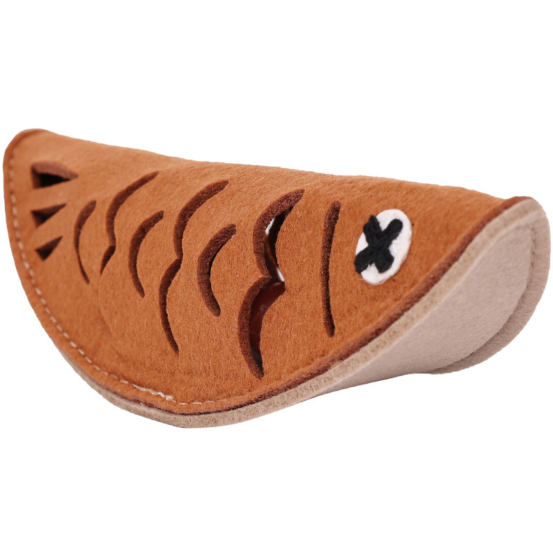 Grilled Fish-shaped Chewable Pet Educational Toy