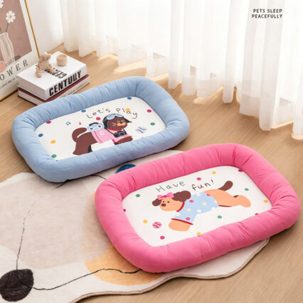 Summer Breathable Ice Silk Cooling Pad for Dogs