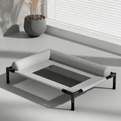 Premium Gray Dog Camp Bed