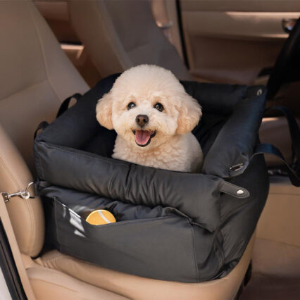High-Quality PU Leather Car Pet Bed