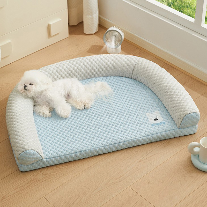 Summer U-shaped Cooling Ice Bean Pet Bed