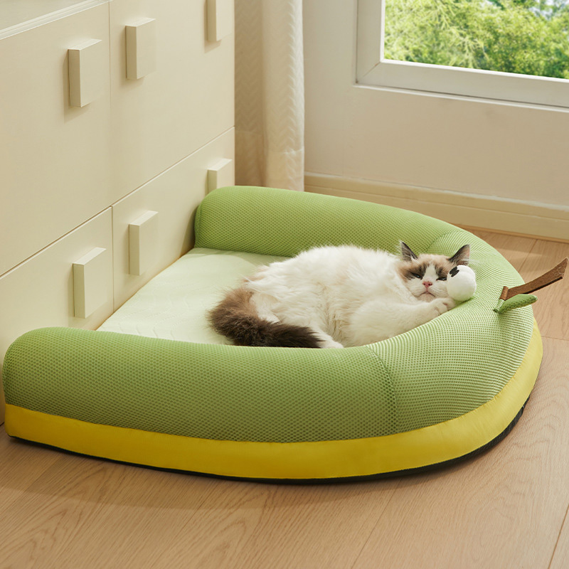 Summer U-shaped Cooling Ice Bean Pet Bed