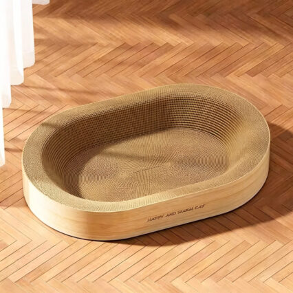65CM Integrated Oval Cat Scratcher and Bed