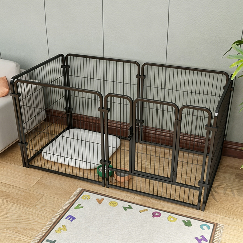 Black & White Multi-Size Indoor Pet Fence