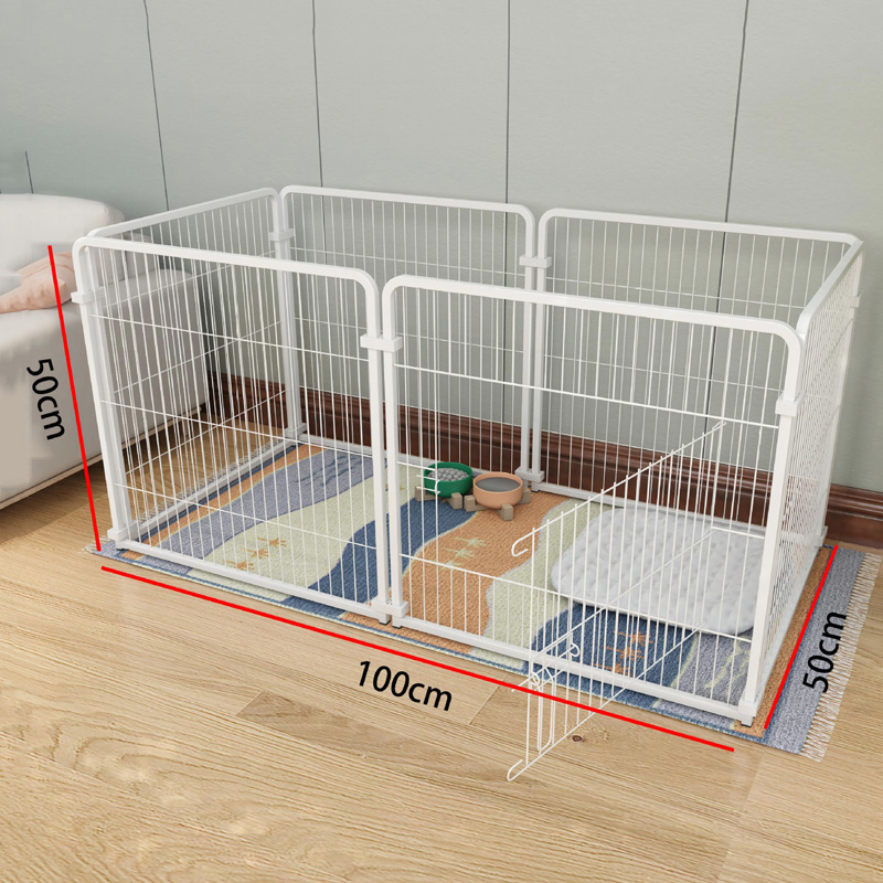Black & White Multi-Size Indoor Pet Fence