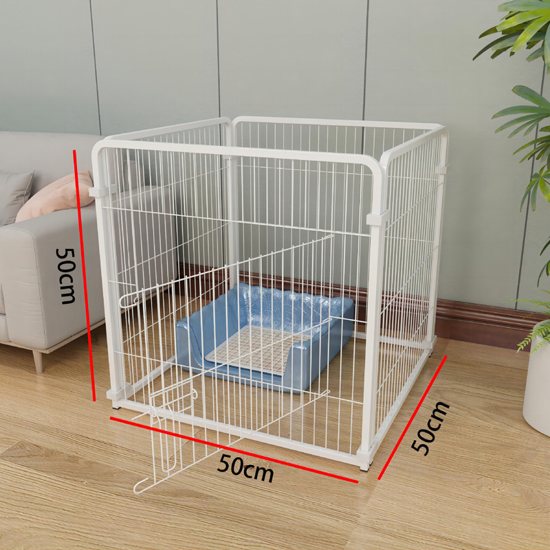 Black & White Multi-Size Indoor Pet Fence