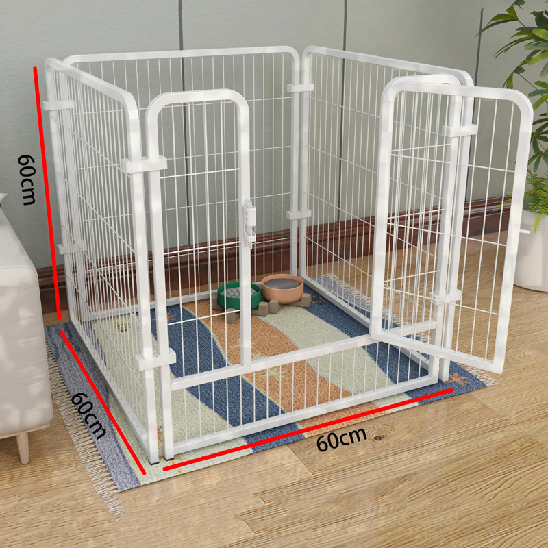 Black & White Multi-Size Indoor Pet Fence