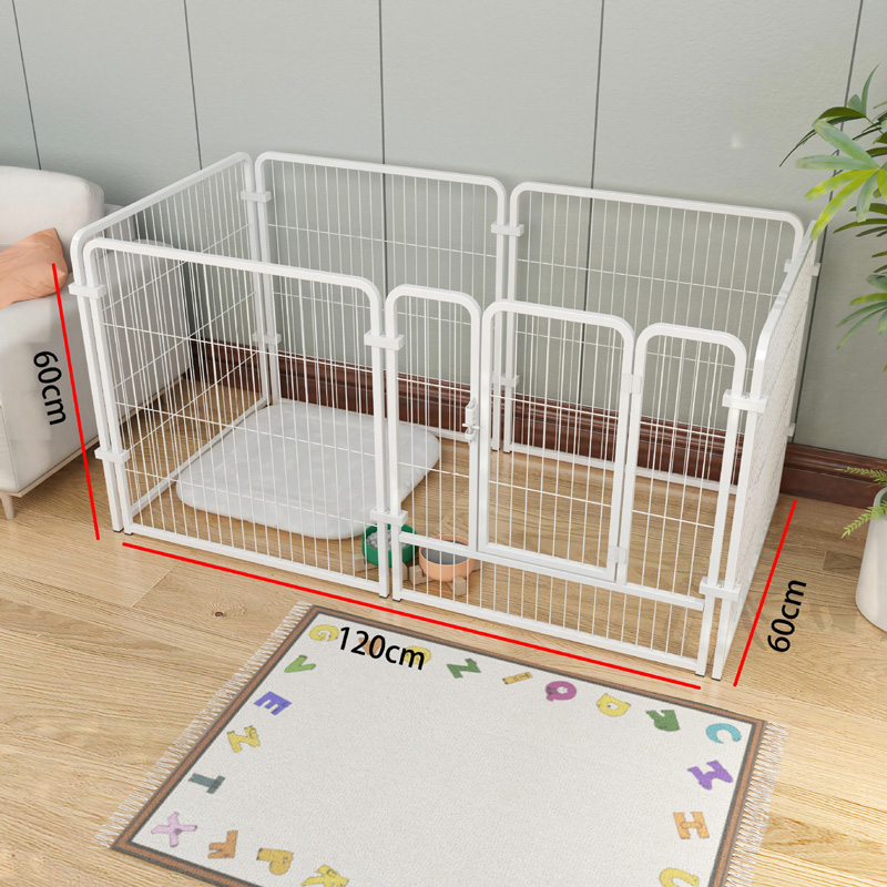 Black & White Multi-Size Indoor Pet Fence