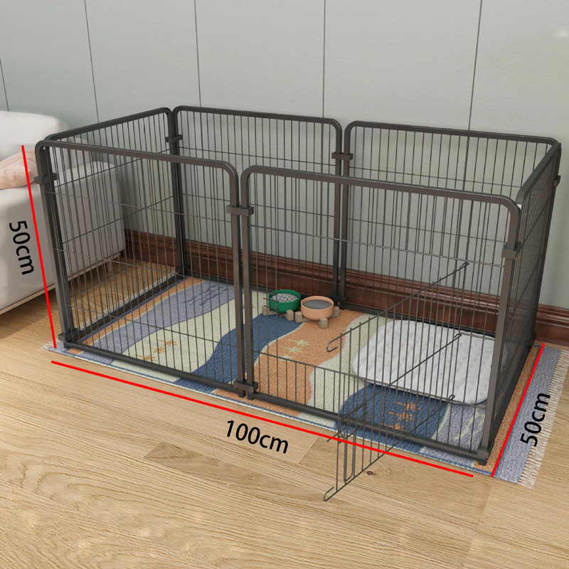 Black & White Multi-Size Indoor Pet Fence