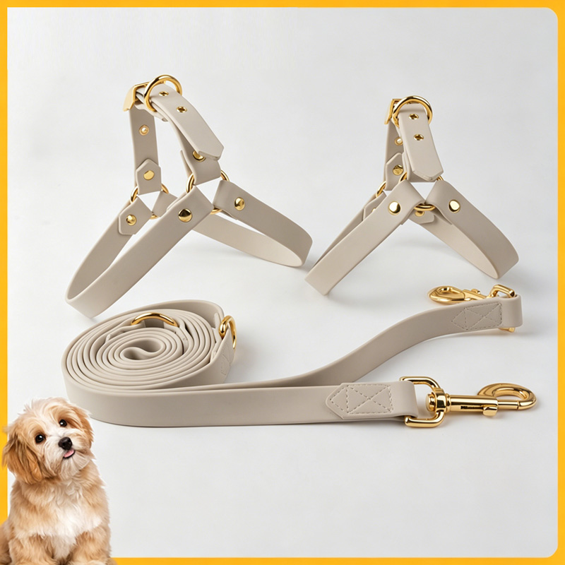 Exquisite PVC Leash and Harness Set