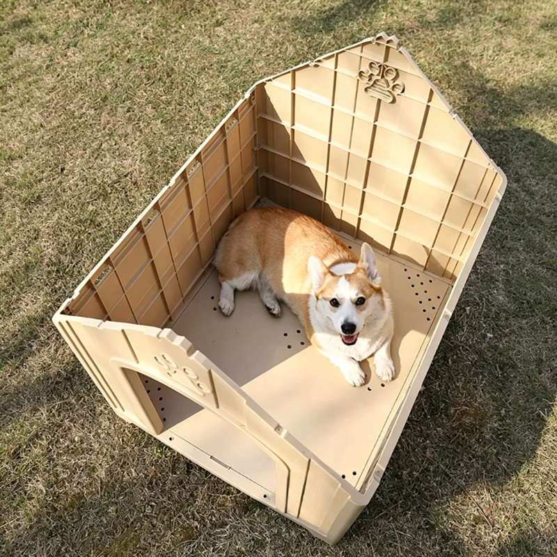 Large Outdoor Double-leaf Iron Gate Dog Kennel