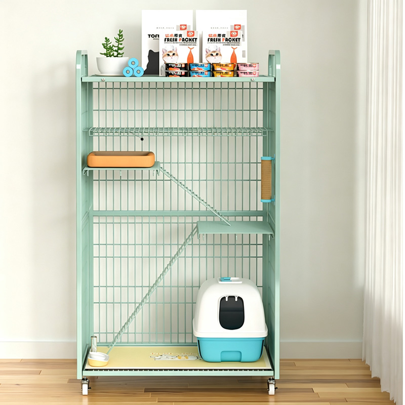 Built-in Shelving Square-tube Cat Cage