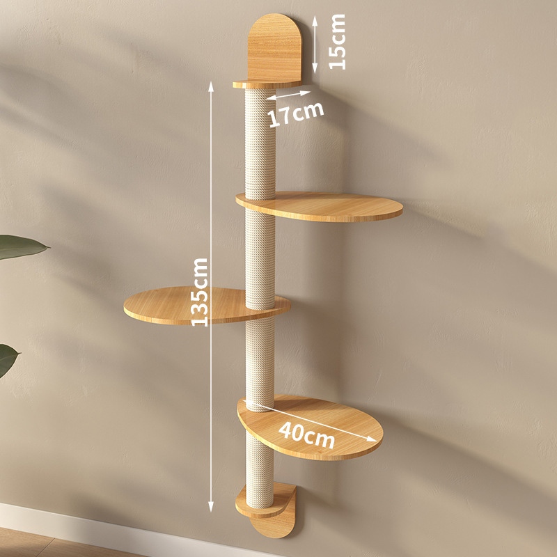 DIY Wall-Mounted Cat Climbing Frame