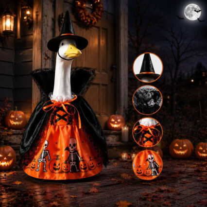 Halloween Witch Porch Goose Costume