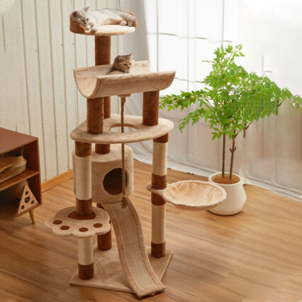 Multi-Cat European-Style Aesthetic Cat Tree