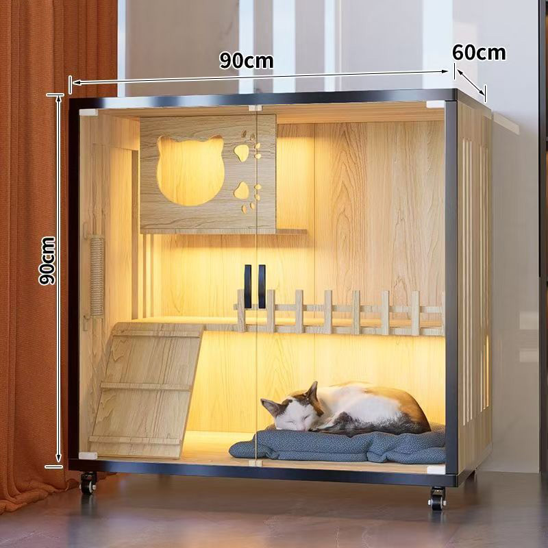 Spacious Wooden Pet Villa for Home Use
