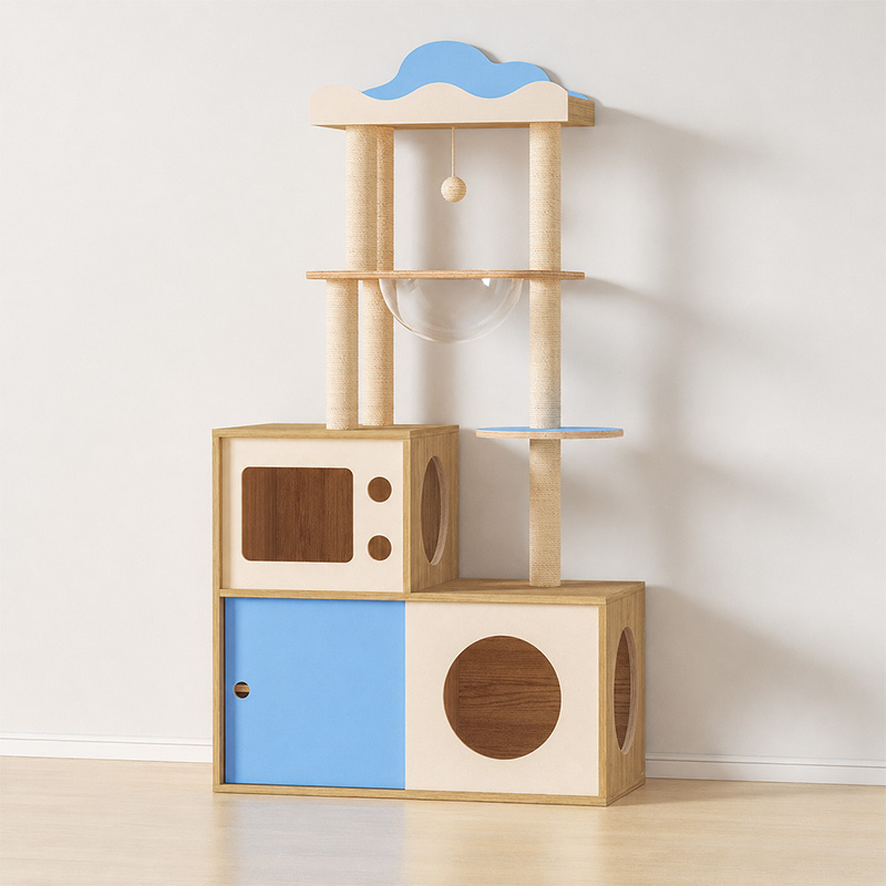 3-in-1 Cloud-Shaped Cat Trees
